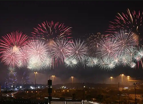 泸溪县焰火晚会